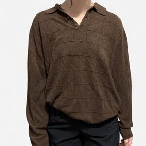 Geoffrey beene brown textured knit